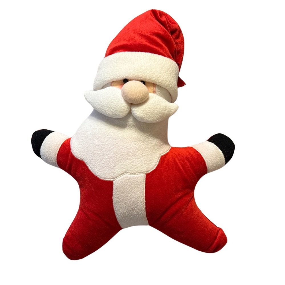 Santa Stuffed Plush Pillow - 18”H x 14”W